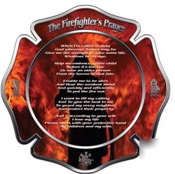 Firefighters prayer firemans decal reflective 4