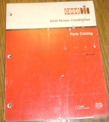 Case ih 8340 mower conditioner parts catalog manual