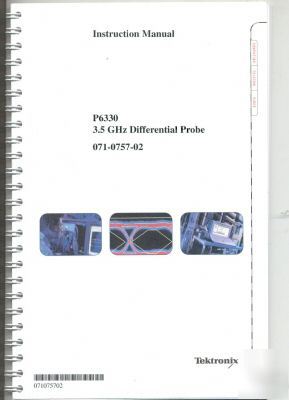Tektronix P6330 differential probe instruction manual