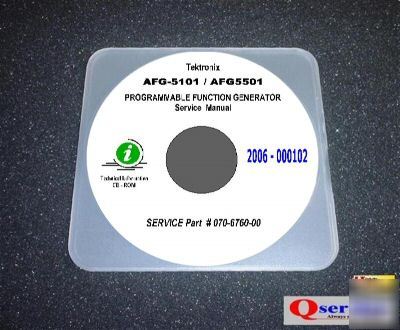 Tektronix tek AFG5101 afg 5101 afg-5101 service manual