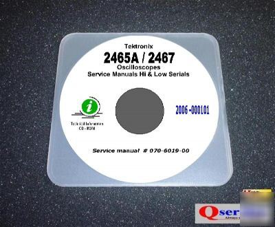 Tektronix tek 2467 service manual cd