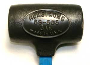 Armstrong powerdrive dead blow hammer/fiberglass handle