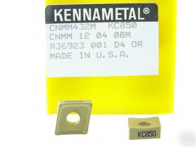 New 100 kennametal cnmm 432M KC850 carbide inserts K206