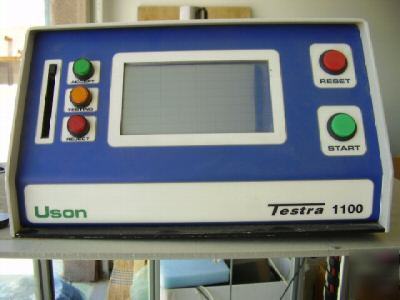 Uson testra 1100 leak pressure vacuum flow burst tester