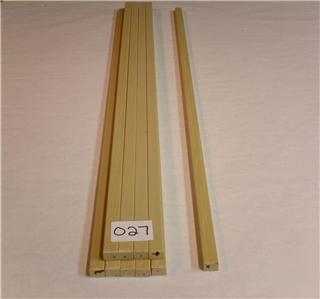 Fiberglass reinforced rectangle rod 10 pieces 3/8 x 1/2