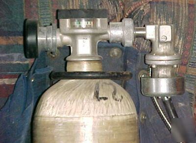 Survivair scba respirator tank regulator gauges harness