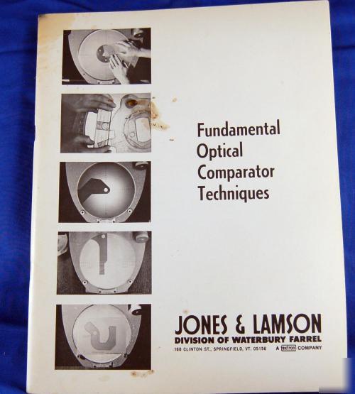 Jones lamson fundamental optical comparator techniques