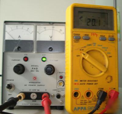 Kikusui pad 35-5L regulated dc power supply 35V-5A