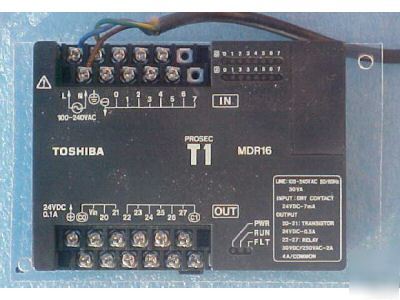 Toshiba T1-16 TDR116*6S T1-16, 8 inputs 24 vdc, 6 outpu