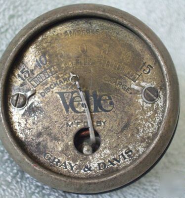 Vintage amp meter voltmeter velte mfg by gray & davis