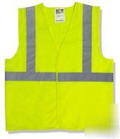 Hi-viz green mesh class ii safety vest - xlg