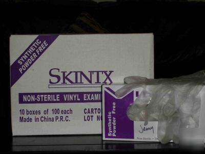 2 cases-vinyl examination gloves non latex powder free