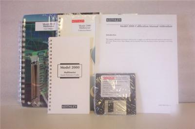 New set of manuals for keithley 2000 multimeter