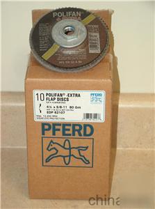 10 pferd grinding flap disc polifan extra 4 1/2X5/8 80