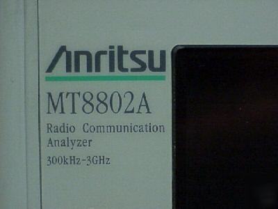 Anritsu MT8802A cdma / tdma / quadband gsm /spectrum an