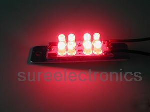 Fantastic high brightness cluster with 8PCS led (red)