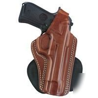 Paddle holster lh brown leather g & g 817-G17LH