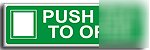 Push pad to open sign-semi rigid-450X150MM(sa-060-rq)