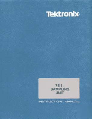 Tek 7S11 service/op manual in 2 res w/txtsrch+extras