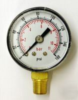 40MM pressure gauge base entry 0-160 psi air and oil