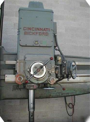 Cincinnati bickford 8 foot arm by 19 inch column drill