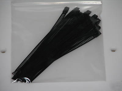 316 stainless steel black ladder cable ties 150X7MM 25