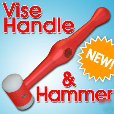New combo vise speed handle and hammer / mallet