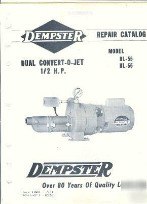 Dempster repair catalog, convert-o-jet 1/2HPWATER pump 