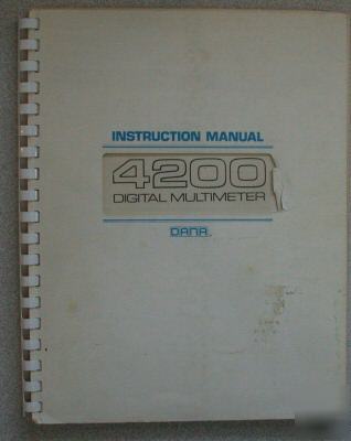 Dana 4200 original oem operating & service manual