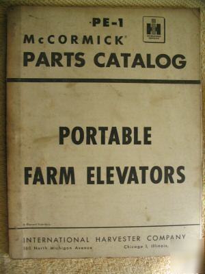 International harvester mccormick 1 21 elevator manual