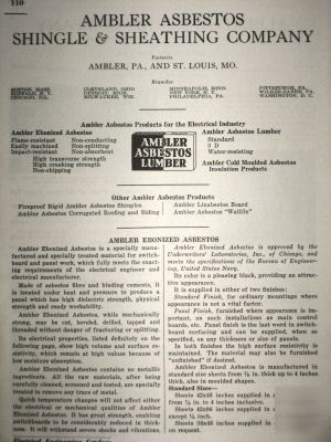 Ambler asbestos shingle company catalog 