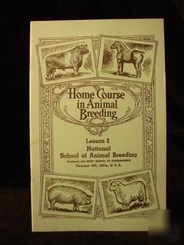 1961 home course in animal breeding #2