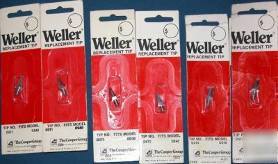 Weller soldering replacement tips for DS40, DST1/2/4