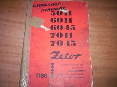 Zetor 5011 to 7045 tractor workshop manual