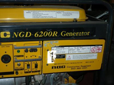 6200W power generator by nac ngd-6200R 