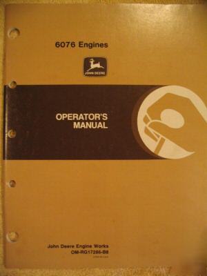 John deere 6076 engine operator manual