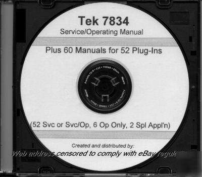 Tek 7834 + 52 plug-ins 61 manual set