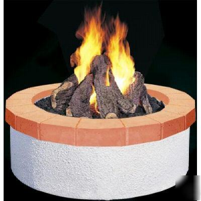 Fire pit fireplace gas logs glass crystals firepit