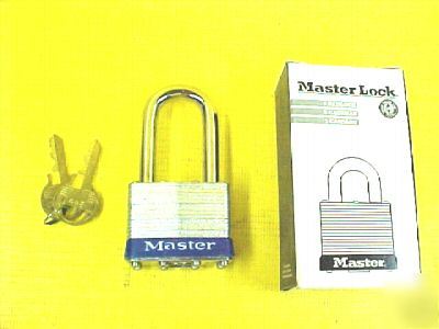 New (6) master lock #1 padlock 1LF blue 1-1/2