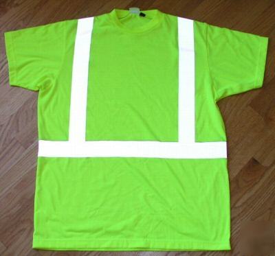 Reflective safety t-shirt 7 oz. ansi class 2 3M large