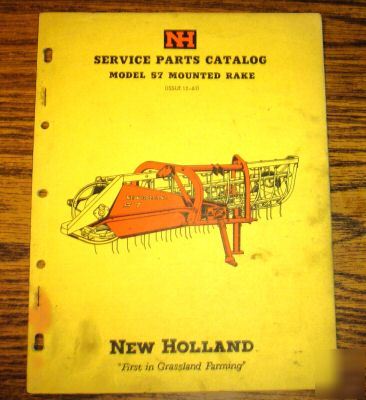New holland 57 mounted rake parts catalog manual nh