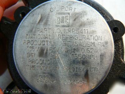 Nrp national refrigeration products 5411 motor 