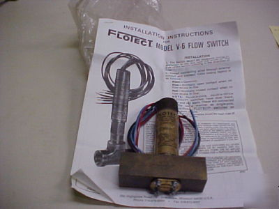Flotect model v-6 flow switch hazardous loc. V6EPBBSLF