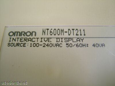 Omron interactive touch screen display NT600M-DT211