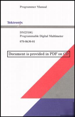 Tek tektronix DM2510G programming manual dm 2510G pdf