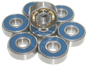 8 ABEC7 skateboard balls bearings bronze cage bearings