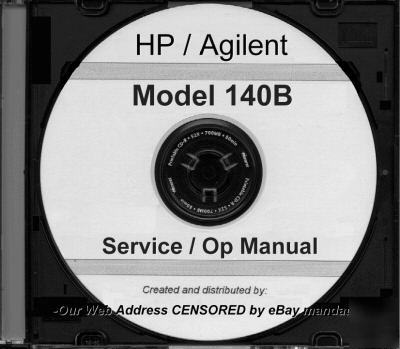 Agilent hp 140B service and operation manual