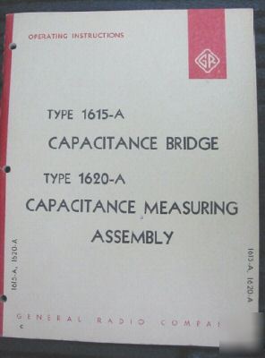 Gr 1615A capacitance bridge op. & service manual