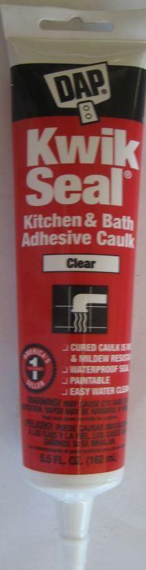 Kwik seal kitchen bath adhesive caulk clear-dap 44583