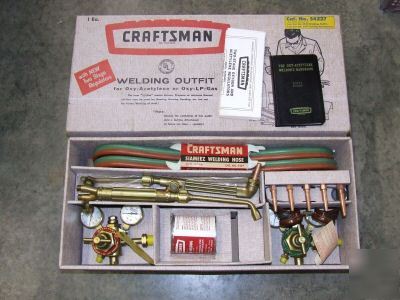 Craftsman oxy acetylene cutting outfit antique vintage